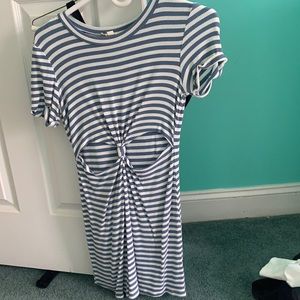 Striped t-shirt dress